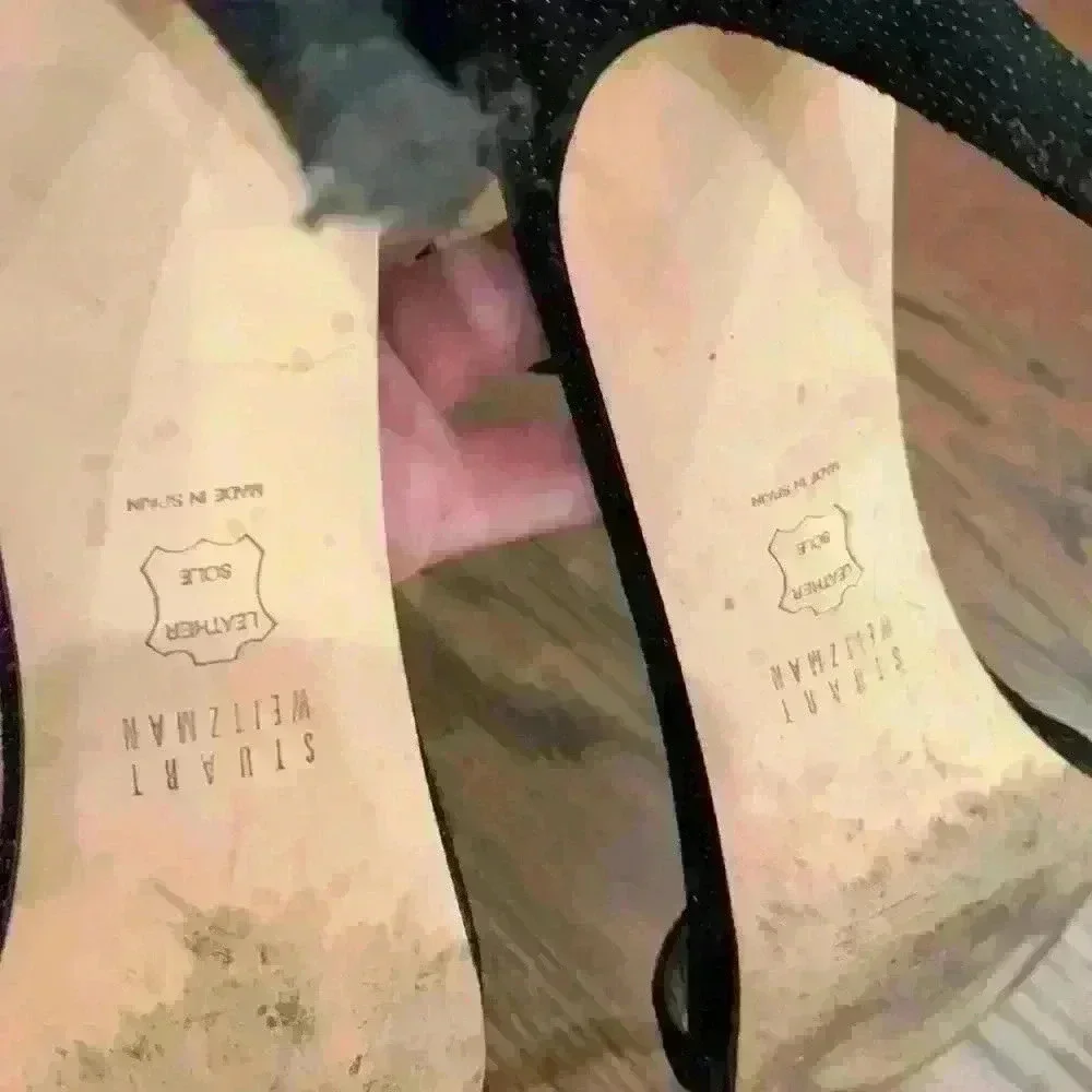 Stuart Weitzman Goosebumps Nun Naked shoes - Picture 7 of 7